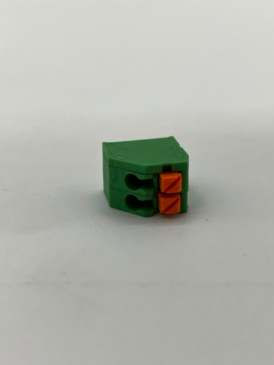 CUI Devices (Same Sky) TBL002A-350-02GR-2OR | 2-Position Screwless PCB Terminal Block (3.50mm Pitch)