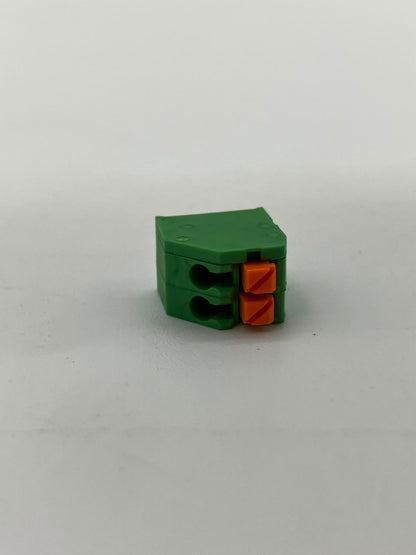 CUI Devices (Same Sky) TBL002A-350-02GR-2OR | 2-Position Screwless PCB Terminal Block (3.50mm Pitch)