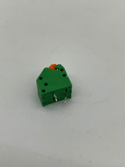 CUI Devices (Same Sky) TBL002A-350-02GR-2OR | 2-Position Screwless PCB Terminal Block (3.50mm Pitch)