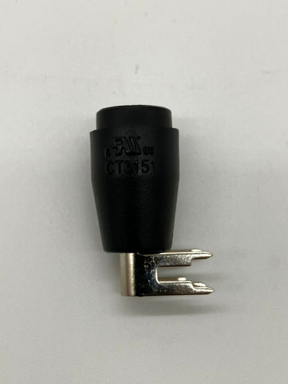 Cal Test Electronics CT3151-0 | 4mm Safety Banana Jack (Horizontal PCB Mount, Black)