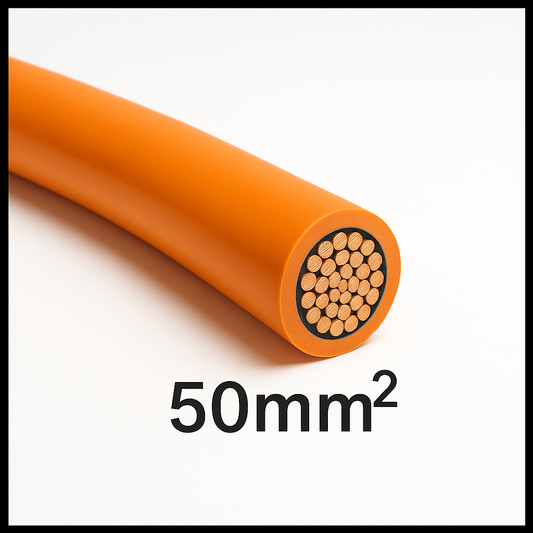 Orange Insulated Cable - 50mm2