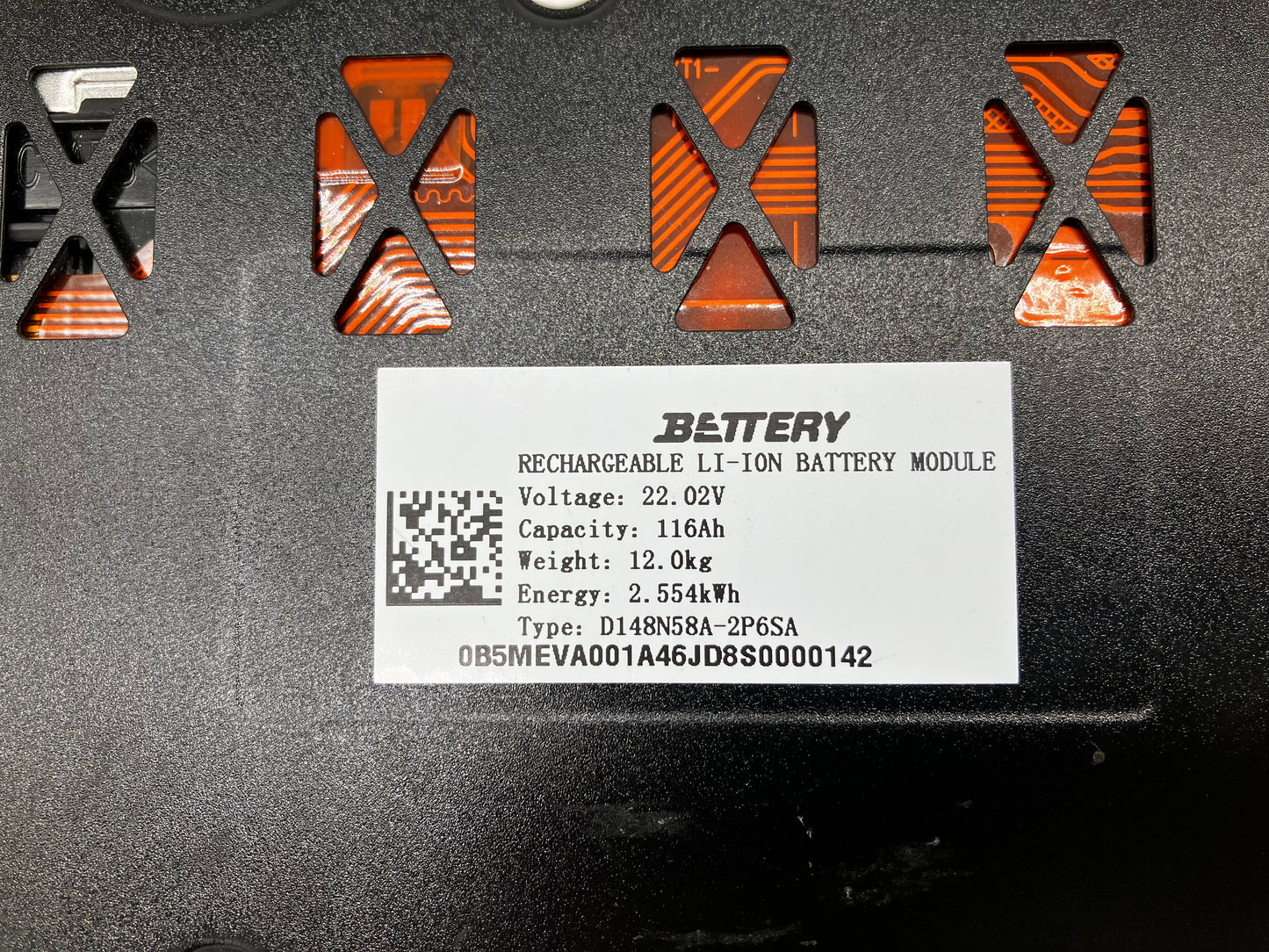 BETTERY 22.02V 116Ah Lithium-Ion EV Battery Module